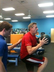 Personal trainer Chase Pometta at Brenda Athletic Clubs